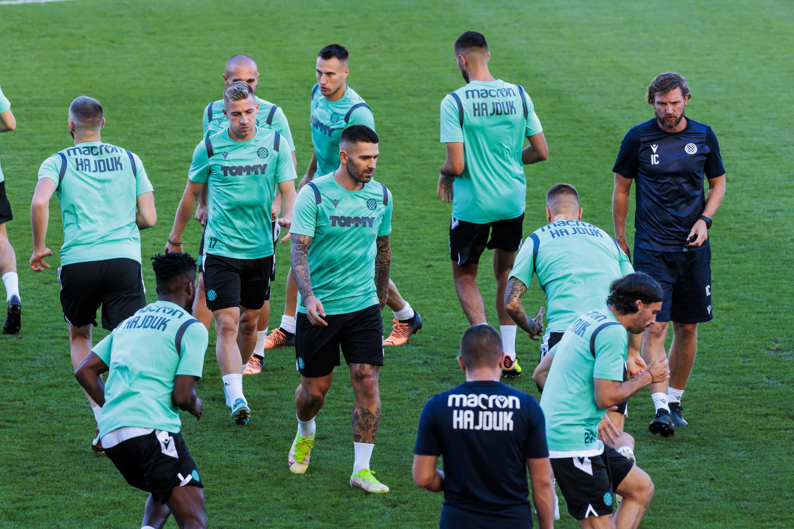 03.08.2022., Split - Sluzbeni trening HNK Hajduk pred utakmicu konferencijske lige s Vitoria SC.
Marko Livaja
   Photo: Miroslav Lelas/PIXSELL