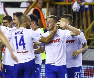 04.08.2022., stadion Poljud, Split - Prva utakmica 3. pretkola UEFA Konferencijske lige HNK Hajduk - Vitoria SC.
Photo:   Photo: Miroslav Lelas/PIXSELL