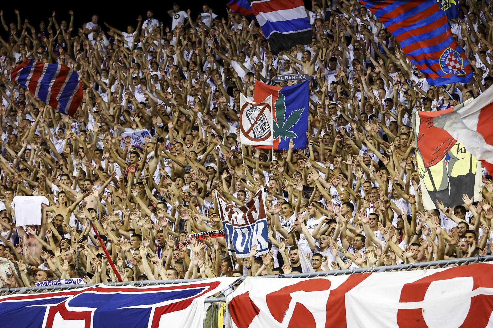 04.08.2022., stadion Poljud, Split - Prva utakmica 3. pretkola UEFA Konferencijske lige HNK Hajduk - Vitoria SC.
Photo: Miroslav Lelas/PIXSELL Photo: Miroslav Lelas/PIXSELL