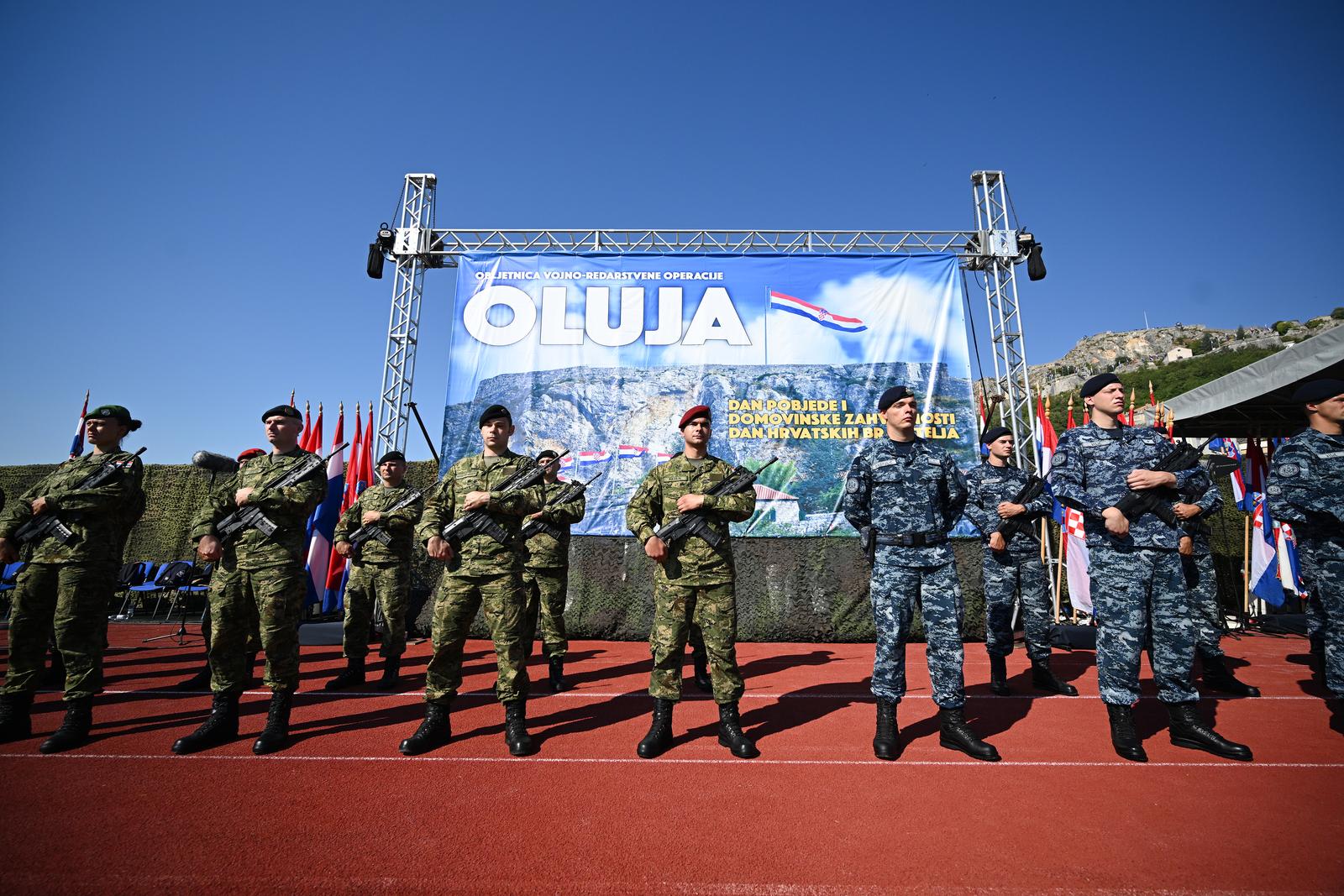 05.08.2022., Knin - Sredisnja svecanost obiljezavanja Dana pobjede i domovinske zahvalnosti, Dana hrvatskih branitelja i 27. obljetnice vojno-redarstvene operacije Oluja. Photo: Davor Puklavec/PIXSELL