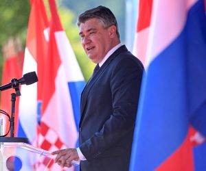 05.08.2022., Knin - Sredisnja svecanost obiljezavanja Dana pobjede i domovinske zahvalnosti, Dana hrvatskih branitelja i 27. obljetnice vojno-redarstvene operacije Oluja. Predsjednik RH Zoran Milanovic Photo: Davor Puklavec/PIXSELL