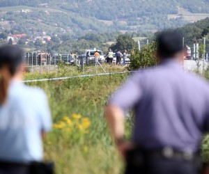06.08.2022., Varazdin - Vise osoba poginulo je, a veci je broj tesko ozlijedjen u prometnoj nesreci koja se oko 5,40 sati dogodila na autocesti A4 u smjeru Zagreba, izmedju mjesta Jarek Bisaski i Podvorec, kada je s kolnika sletio autobusa poljskih nacionalnih registarskih oznaka, izvijestila je policija. Photo: Zeljko Lukunic/PIXSELL