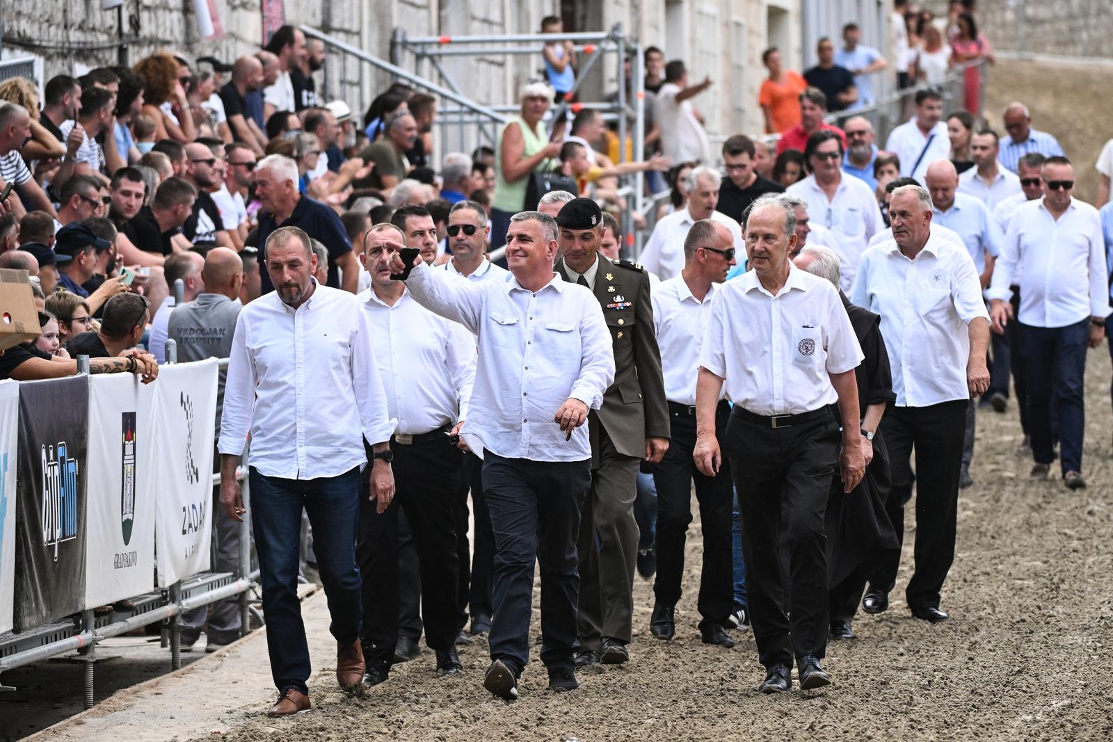 06.08.2022., Sinj - Nadmetanje za Coju uoci 307. Sinjske alke. Gradonacelnik Sinja Miro Bulj Photo: Davor Puklavec/PIXSELL