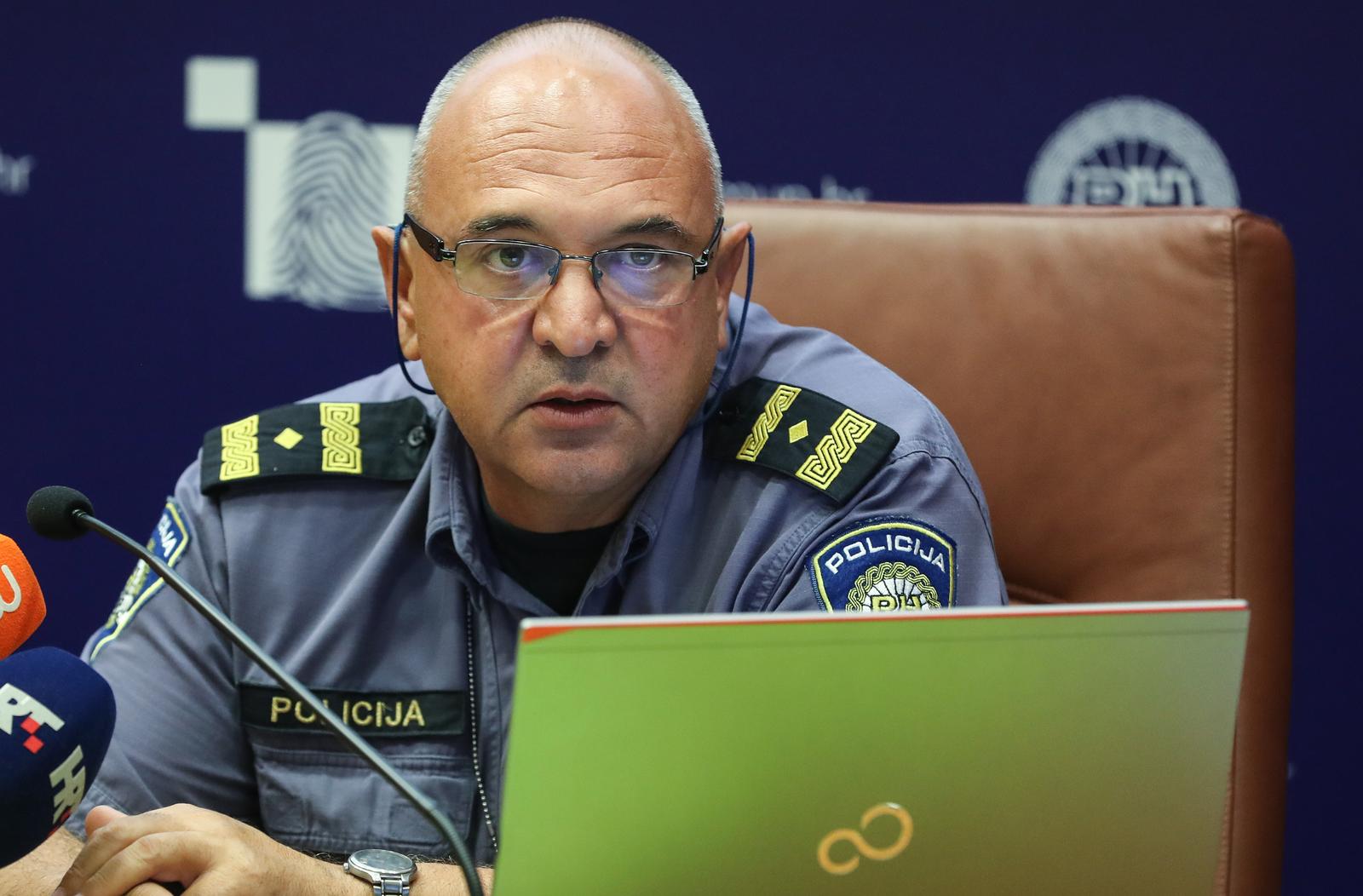 06.09.2019., Zagreb - U ravnateljstvu policije na konferenciji za medije povodom pocetka nove skolske godine predstavljene su ovogodisnje aktivnosti edukativno-promidzbene akcije Postujte nase znakove. Josip Mataija, voditelj Sluzbe za sigurnost cestovnog prometa MUP-a. Photo: Robert Anic/PIXSELL