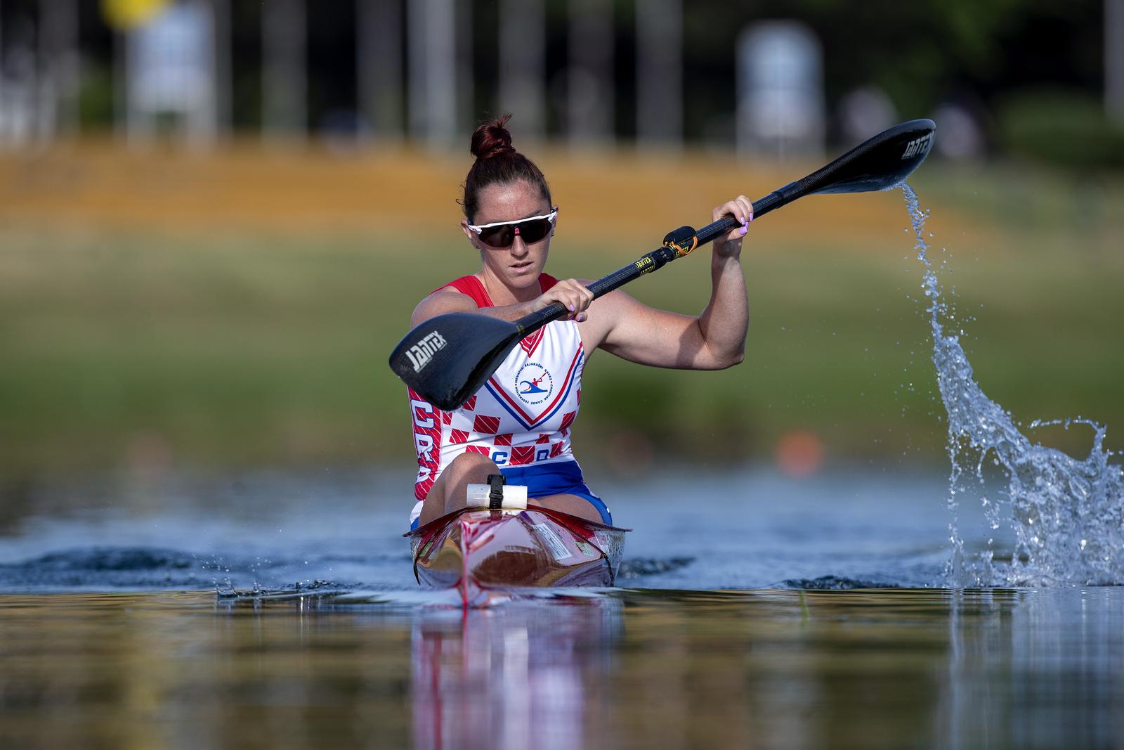 06.07.2021., Zagreb - Anamaria Govorcinovic, kajakasica na mirnim vodama ostvarila je plasman na Olimpijskim igrama u Tokiju. Prva je hrvatska kajakasica koja ce nastupiti na Olimpijskim igrama. Photo: Igor Kralj/PIXSELL