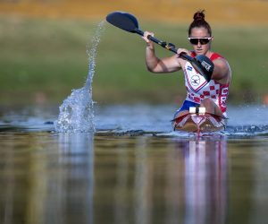 06.07.2021., Zagreb - Anamaria Govorcinovic, kajakasica na mirnim vodama ostvarila je plasman na Olimpijskim igrama u Tokiju. Prva je hrvatska kajakasica koja ce nastupiti na Olimpijskim igrama. Photo: Igor Kralj/PIXSELL