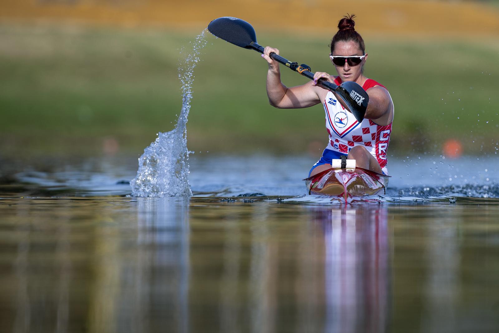 06.07.2021., Zagreb - Anamaria Govorcinovic, kajakasica na mirnim vodama ostvarila je plasman na Olimpijskim igrama u Tokiju. Prva je hrvatska kajakasica koja ce nastupiti na Olimpijskim igrama. Photo: Igor Kralj/PIXSELL
