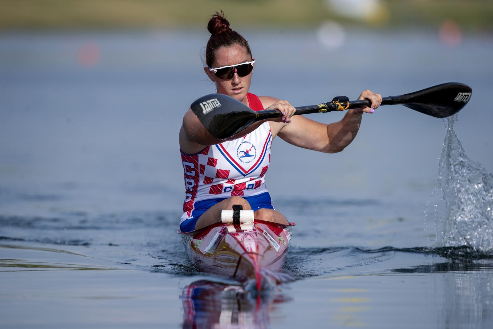 06.07.2021., Zagreb - Anamaria Govorcinovic, kajakasica na mirnim vodama ostvarila je plasman na Olimpijskim igrama u Tokiju. Prva je hrvatska kajakasica koja ce nastupiti na Olimpijskim igrama. Photo: Igor Kralj/PIXSELL