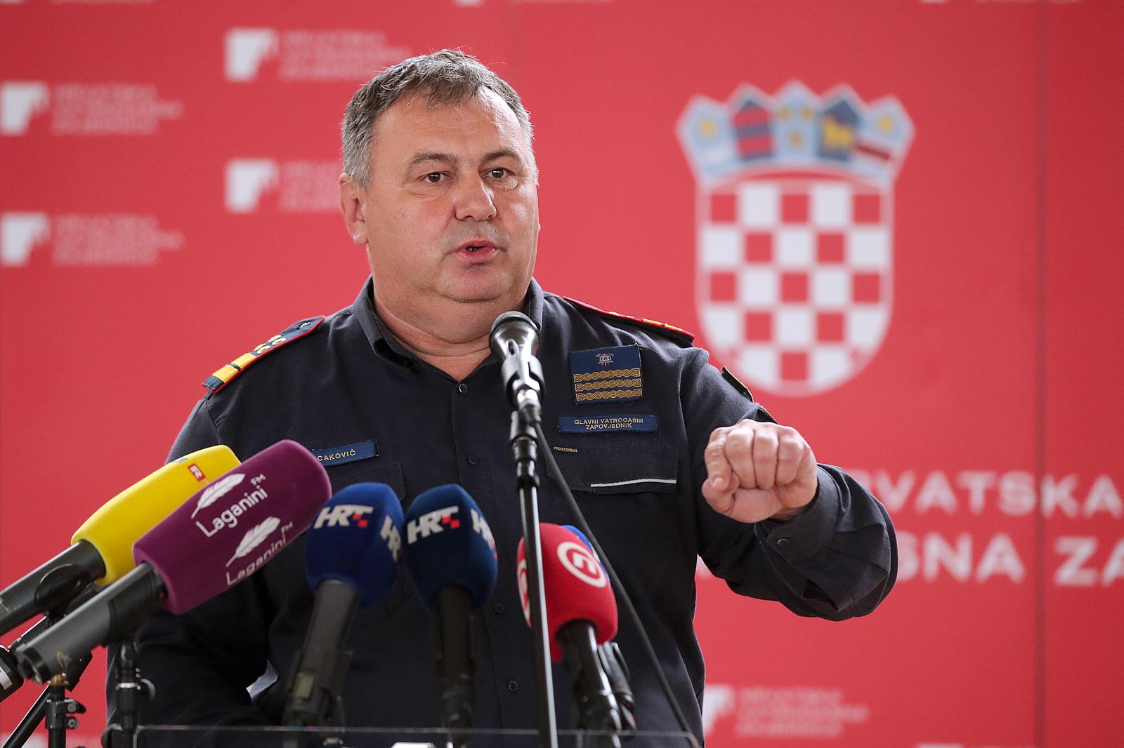 11.10.2021., Zagreb - Konferencija za medije o analizi protupozarne sezone 2021. Slavko Tucakovic. 
  Photo: Goran Stanzl/PIXSELL
