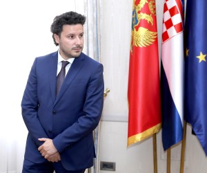 12.07.2022., Zagreb - Predsjednik Hrvatskoga sabora Gordan Jandrokovic primio je danas predsjednika Vlade Crne Gore Dritana Abazovica koji boravi u sluzbenom posjetu Republici Hrvatskoj.   Photo: Patrik Macek/PIXSELL