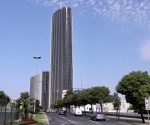 14.05.2022.,Split- Dalmatia tower sa 135 metara visine najvisa je zgrada u Hrvatskoj. Photo: Ivo Cagalj/PIXSELL