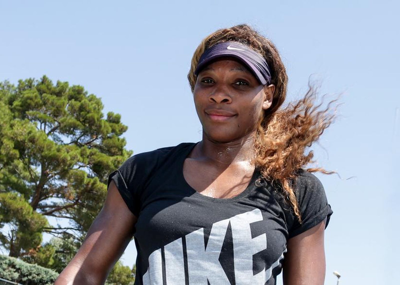 18.07.2014., Umag - ATP Umag 2014., Serena Williams odlazi s treninga u kompleksu Stella Maris u Umagu na kojem je bila sa svojim sparing partnerom Aleksandrom Bajinom. Photo: Petar Glebov/PIXSELL.