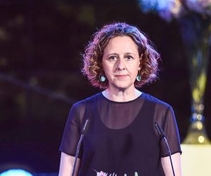 19.6.2022., Zagreb - Dodjela nagrade Vladimir Nazor za najbolja umjetnicka ostvarenja u 2021. Ministrica kulture Nina Obuljen Korzinek. Photo: Neva Zganec/PIXSELL