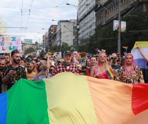 18, September, 2021, Belgrade - The Pride Parade 2021 under the slogan "Love is the law" was held in Belgrade. Photo: Milos Tesic/ATAImages"n"n18, rujan, 2021, Beograd  - Parada ponosa 2021 pod sloganom "Ljubav je zakon" odrzana je u Beogradu. Photo: Milos Tesic/ATAImages