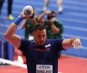 19, March, 2022, Belgrade -   The second day of the World Athletics Indoor Championships to be held at the Stark Arena. Filip Mihaljevic (CRO). Photo: M.M./ATAImages

19, mart, 2022, Beograd - Drugi dan Svetskog atletskog dvoranskog prvenstva koje se odrzava u Stark areni. Photo: M.M./ATAImages Photo: M.M./PIXSELL
