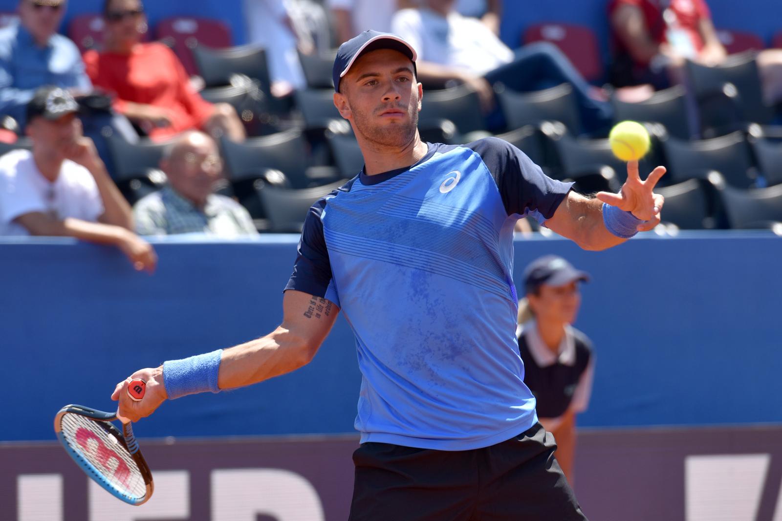 20.06.2020., Zadar - Teniski turnir Adria tour: Borna Coric i Grigor Dimitrov. Borna COricrPhoto: Dino Stanin/PIXSELL