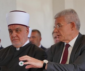 reisu-l-ulema Islamske zajednice u BiH Husein Kavazovic i Sefik Dzaferovic, predsjedavajuci Predsjednistva BiH