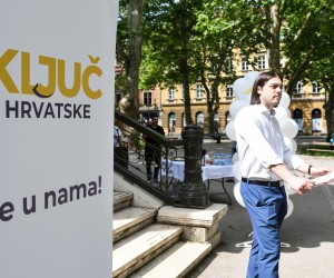 21.5.2022., Zagreb - Ivan Vilibor Sinčić predstavio stranku Ključ Hrvatske, rebranding Živog Zida
Photo: Zoe Sarlija/PIXSELL Photo: Zoe Sarlija/PIXSELL