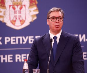 20, July, 2022, Belgrade - Statements for the media by the President of the Republic of Serbia, Aleksandar Vucic, and the President of the Arab Republic of Egypt, Abdel Fattah al-Sisi. Aleksandar Vucic. Photo: Amir Hamzagic/ATAImages

20, jul, 2022, Beograd - Izjave za medije predsednika Republike Srbije Aleksandra Vucica i predsednika Arapske Republike Egipat Abdela Fataha al Sisija. Photo: Amir Hamzagic/ATAImages Photo: Amir Hamzagic/ATAImages/PIXSELL