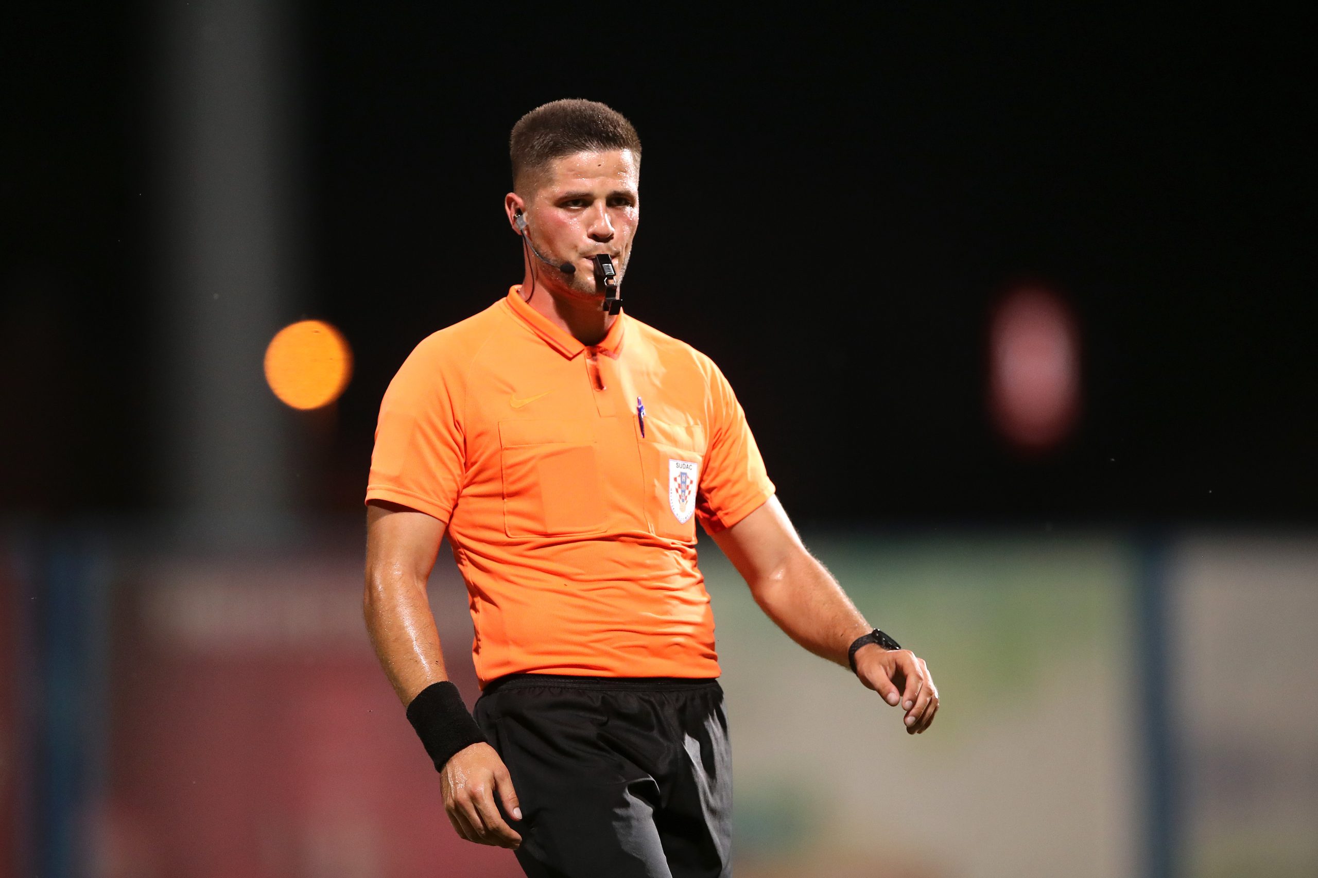 23.07.2022., Gradski stadion Ivan Kusek Apas, Koprivnica - SuperSport HNL, 02. kolo, NK Slaven Belupo - GNK Dinamo. Sudac Patrik Kolaric.  Photo: Luka Stanzl/PIXSELL