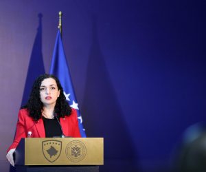 23.12.2021., Pristina , Izjave za medije dvoje predsjednika. Predsjednica Kosova Vjosa Osmani i Predsjednik Republike Hrvatske Zoran Milanovic. Photo: Emica Elvedji/PIXSELL