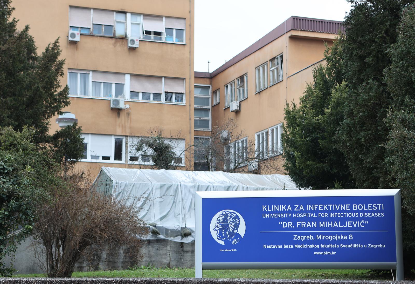 24.01.2021., Zagreb - Klinika za infektivne bolesti dr. Fran Mihaljevic u kojoj je preminuo djecak od 11 godina. Photo: Marko Prpic/PIXSELL