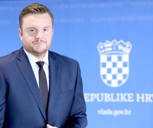 24.08.2022., Zagreb - Naklon sjednice Vlade RH u Nacionalnoj i sveucilisnoj knjiznici, ministar financija Marko Primorac dao je izjavu medijima. Photo: Patrik Macek/PIXSELL