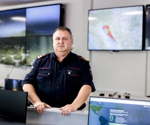 25.07.2022., Kastel Stafilic - Glavni vatrogasni zapovjednik Slavko Tucakovic.
 Photo: Miroslav Lelas/PIXSELL