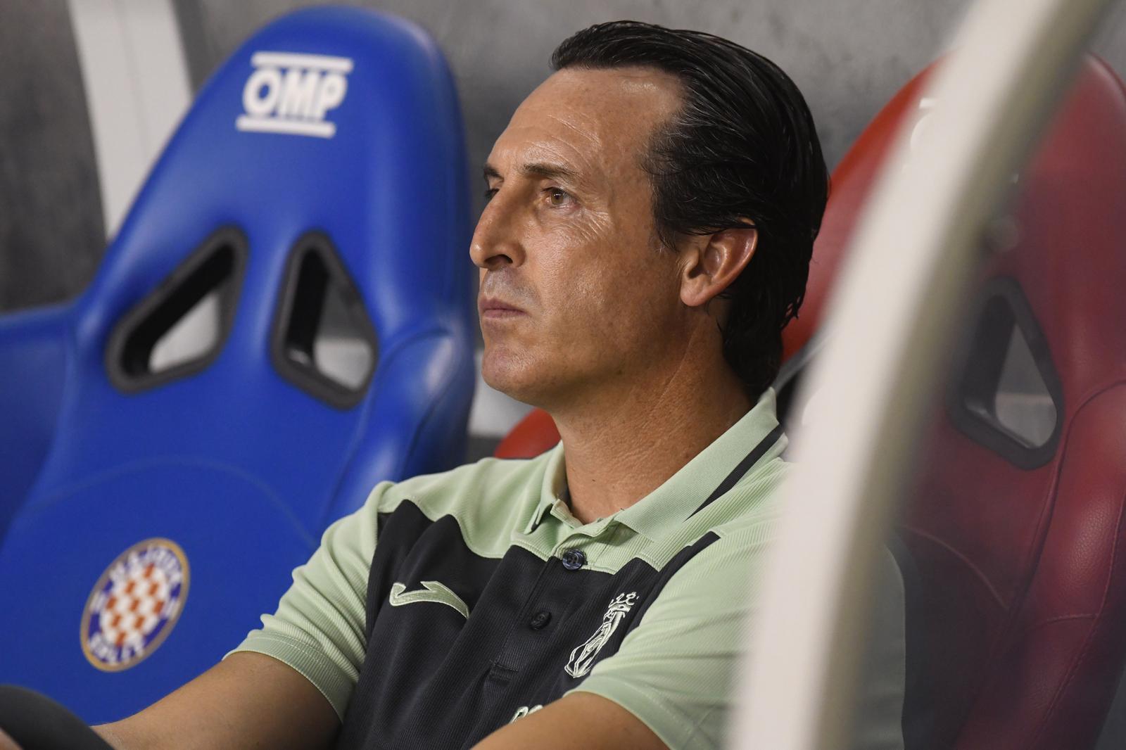 25.08.2022., stadion Poljud, Split - Uzvratna utakmica doigravanja za UEFA Konferencijsku Ligu, HNK Hajduk - Villarreal CF.Unai Emery
 Photo: Hrvoje Jelavic/PIXSELL