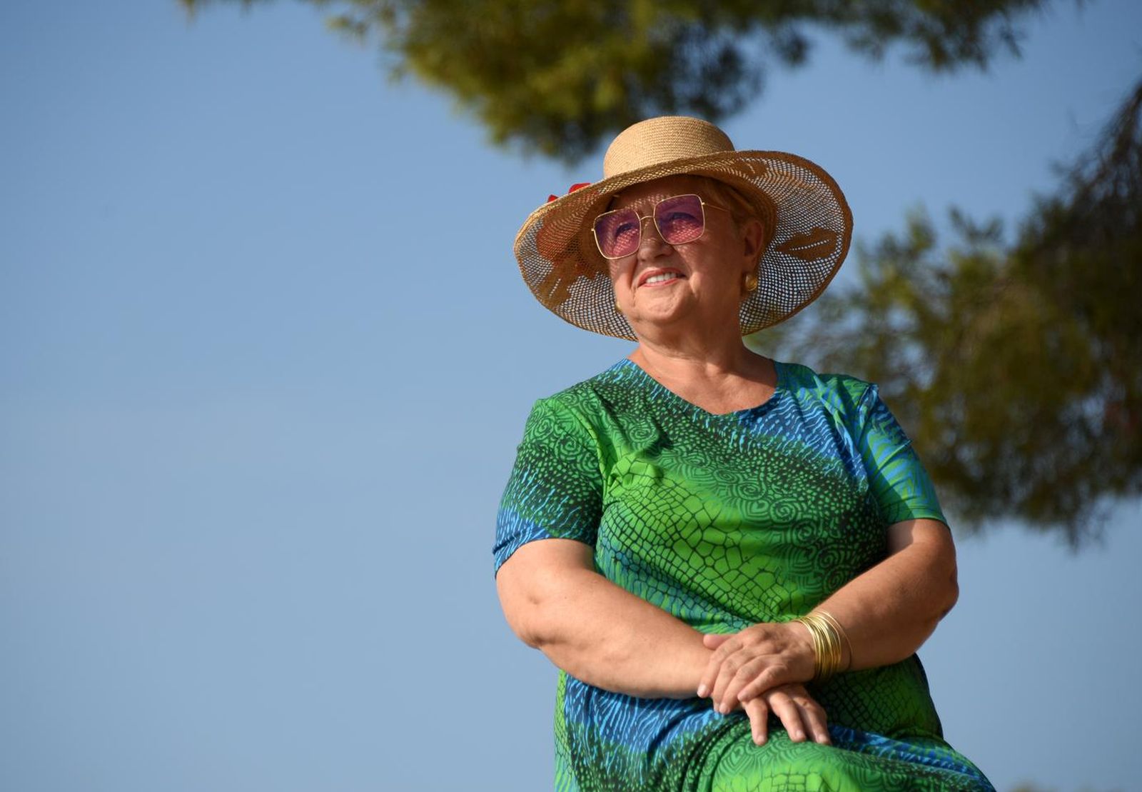 27.07.2022., Pula -  Lidia Bastianich na popularnom pulskom setalistu i kupalistu - Lungomare.
  Photo: Sasa Miljevic/PIXSELL