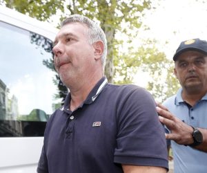 28.08.2022., Zagreb - Uhiceni u akciji policije i USKOK-a zbog sumnje u malverzacije s prirodnim plinom dolaze na Zupanijski sud. predsjednik Hrvatske odvjetnicke komore Josip Surjak Photo: Slavko Midzor/PIXSELL