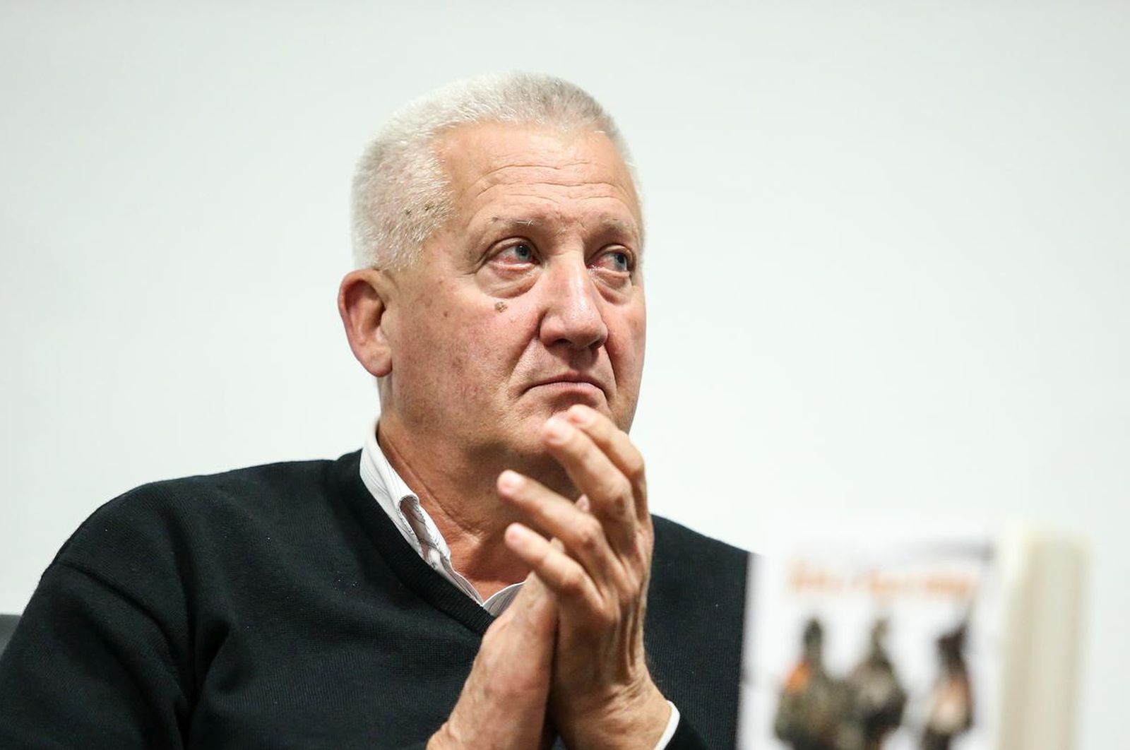 28.11.2017., Zagreb - U Hrvatskom generalskom zboru odrzana je promocija knjige "Zetva u polju otrova" autora Ante Guge.  Pavao Miljavac. rPhoto: Petar Glebov/PIXSELL