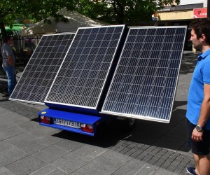 29.06.2022., Slavonski Brod - Grad Slavonski Brod je u suradnji sa Zelenom energetskom zadrugom (ZEZ) pokrenuo kampanju “Slavonski Brod, ukljuci se u sunce!” u sklopu koje se gradjani Slavonskog Broda od 01. do 15. srpnja mogu prijaviti za sufinanciranje izrade glavnog elektrotehnikog procjekta solarne elektrane za kucanstvo. Photo: Ivica Galovic/PIXSELL
