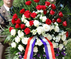 29.07.2022., Imotski Obiljezavanje 31.obljetnice utemeljenja 115.brigade. Predsjednik Zoran Milanovic polozio je vijenac.    Photo: Sasa Tadinac/PIXSELL