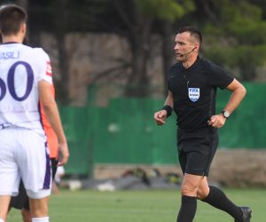 29.07.2022., Sibenik, Stadion Subicevac - SuperSport HNL, 3. kolo, HNK Sibenik - NK Lokomotiva. Sudac Ivan Bebek Photo: Hrvoje Jelavic/PIXSELL