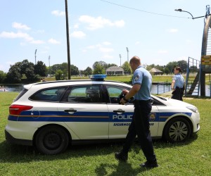 30.06.2022., Karlovac - U ranim prijepodnevnim satima u rijeci Korani na Foginovom kupalistu utopila se zenska osoba.  Photo: Kristina Stedul Fabac/PIXSELL