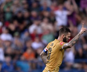 30.07.2022., stadion Varteks, Varazdin - 3. kolo SuperSport Hrvatske nogometne lige, NK Varazdin - HNK Hajduk.  Marko Livaja  Photo: Igor Soban/PIXSELL