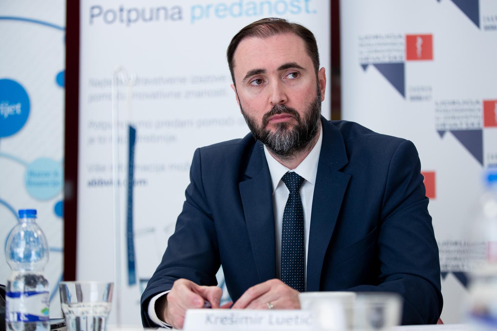 30.09.2019., Zagreb - Okrugli stol Poslovnog dnevnika - "Hrvatski zdravstveni sustav-izazovi i mogucnosti". Kresimir Luetic.rPhoto: Davor Puklavec/PIXSELL