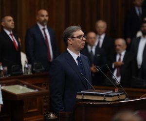 31, May, 2022, Belgrade - Aleksandar Vucic took the oath and took office as President of the Republic of Serbia in his second term. Aleksandar Vucic. Photo: Milan Maricic/ATAImages

31, maj, 2022, Beograd  - Aleksandar Vucic polazio je zakletvu i stupio na duznost predsednika Republike Srbije u drugom mandatu. Photo: Milan Maricic/ATAImages Photo: Milan Maricic/ATAImages/PIXSELL