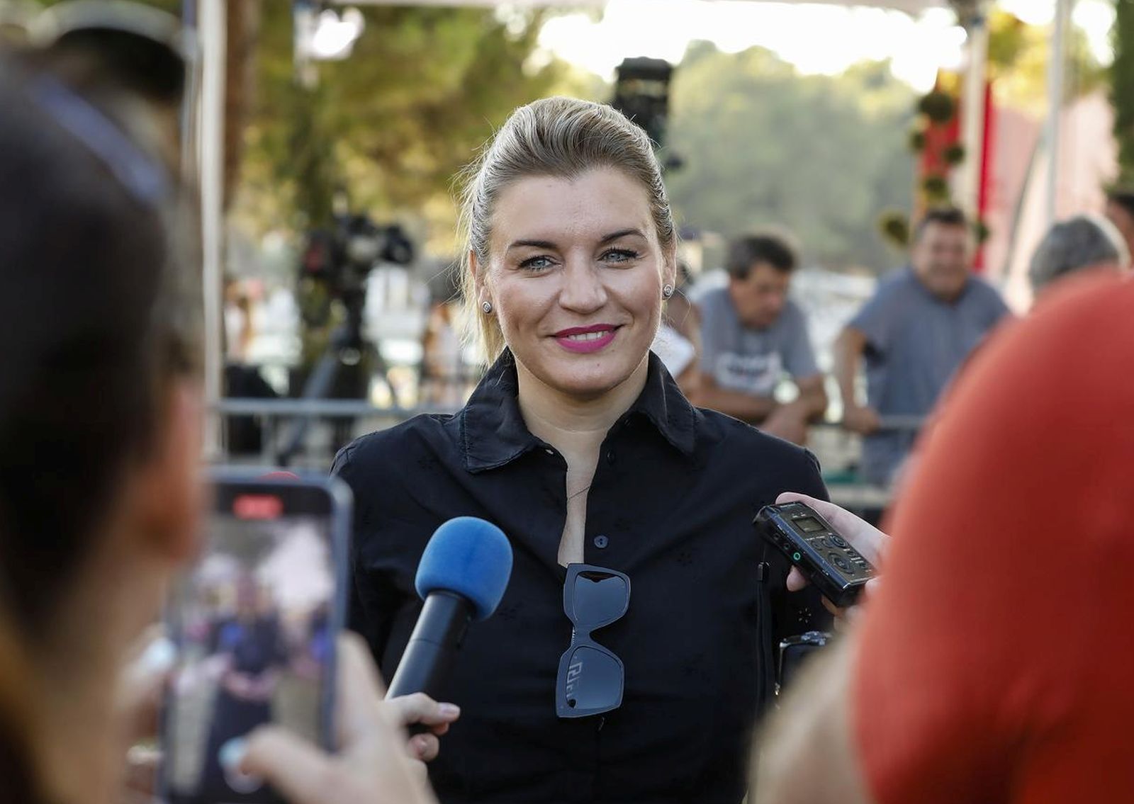 31.07.2022., Umag - Plava Laguna Croatia Open Umag 2022. Ministrica turizma i sporta Nikolina Brnjac dala je izjavu za medije.  Photo: Jurica Galoic/PIXSELL