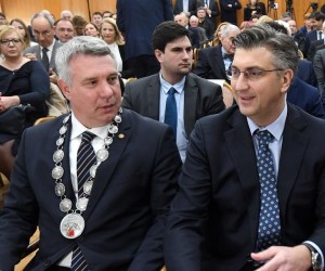 15.03.2019., Hrvatska odvjetnicka komora, Zagreb - Predsjednik Vlade RH Andrej Plenkovic sudjelovao je na okruglom stolu "Odvjetnici i tehnologija danasnjice" u sklopu tradicionalne manifestacije hrvatskog odvjetnistva - 37. Dani hrvatskih odvjetnika. rPhoto: Marko Lukunic/PIXSELL
