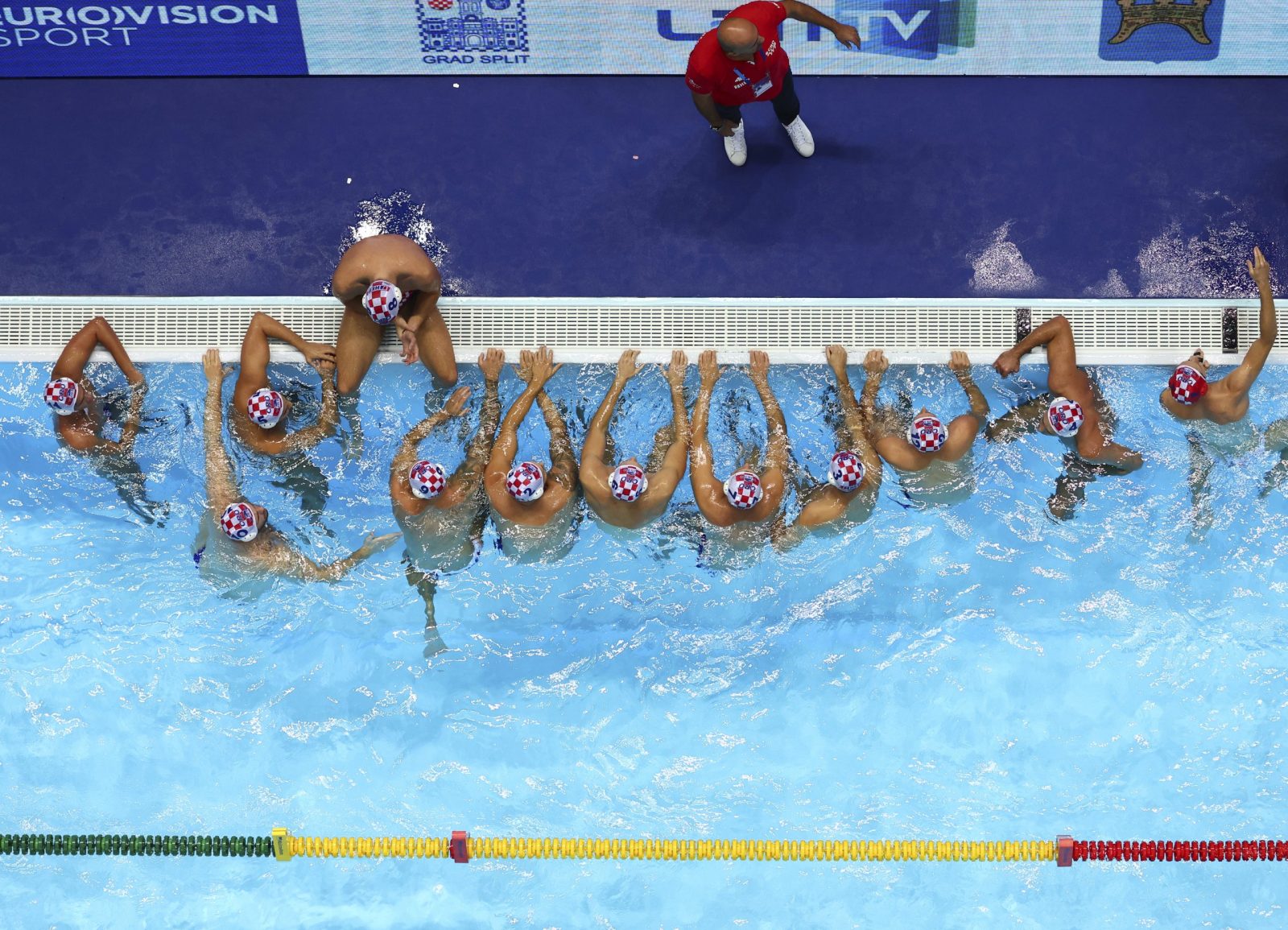 35th LEN European Water Polo Championship - Split 2022 - WED 31 AUG 2022 - Croatia vs France -