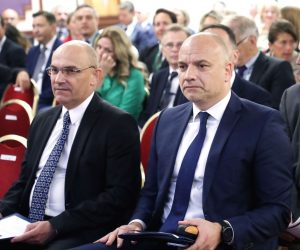 Zagreb, 25.08.2022. - Godinja konferencija veleposlanika, generalnih konzula i vojnih izaslanika Republike Hrvatske. Na fotografiji ravnatelj SOA-e Daniel Markiæ (D). foto HINA/ Lana SLIVAR DOMINIÆ/ lsd