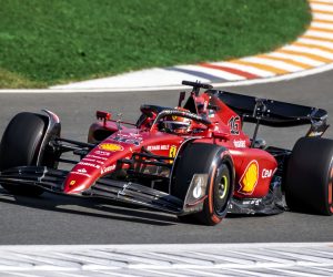 epa10156815 Monaco's driver Charles Leclerc of Scuderia Ferrari during the third free practice session ahead of the Formula One Dutch Grand Prix at the Zandvoort Circuit in Zandvoort, Netherlands, 03 September 2022.  EPA/SEM VAN DER WAL