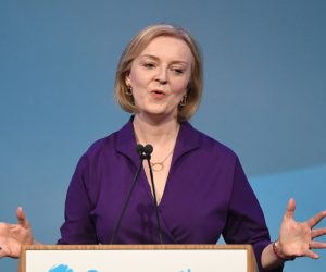 epa10161300 New leader of the Conservative Party Liz Truss speaks after the announcement of her win at the Queen Elizabeth II Centre, in London, Britain, 05 September 2022. Truss has won the vote held among Conservative Party members for the new Tory leader and British Prime Minister, the chairman of the 1922 Committee announced on 05 September 2022.  EPA/NEIL HALL