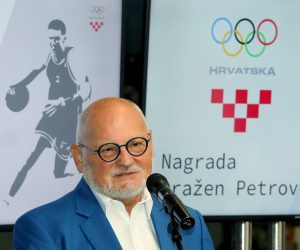 Zagreb, 09.09.2022 - Dodjela HOO-ove Nagrade Draen Petroviæ 2022.. Na fotografiji predsjednik Hrvatskog olimpijskog odbora Zlatko Matea. foto HINA/ Lana SLIVAR DOMINIÆ/ lsd