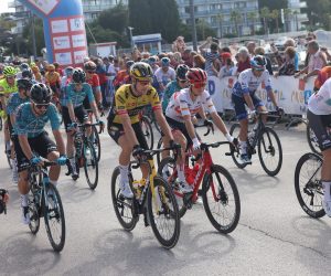 Biograd, 30.09.2022. - Start 4. etape Cro Race biciklističke utrke Biograd na moru - Crikvenica
 Foto HINA/Zvonko KUCELIN