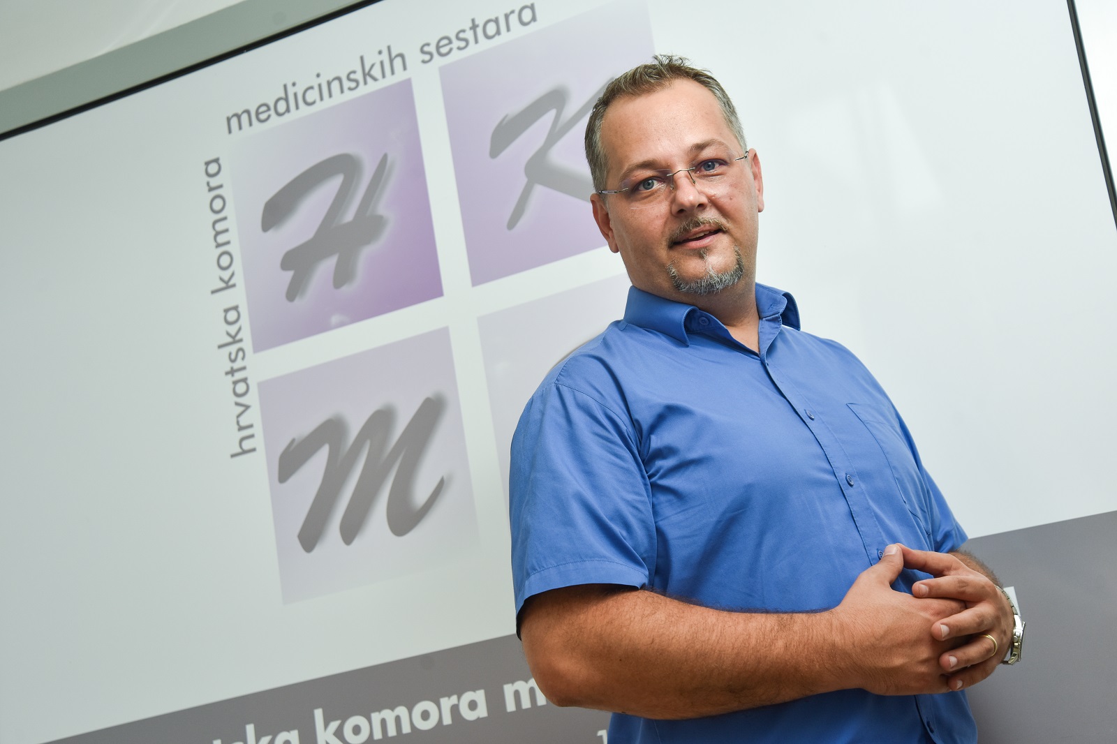 25.08.2022., Zagreb - Mario Gazic, predsjednik Hrvatske komore medicinskih sestara. 

Photo Sasa ZinajaNFoto