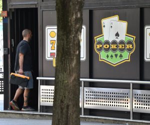 03.09.2022., Zagreb - Zastitar poslovnice igara na srecu preminuo je nakon sto su ga nepoznati pocinitelji tjelesno napali jutros oko 5 sati na podrucju Trnja.  Photo: Sandra Simunovic/PIXSELL