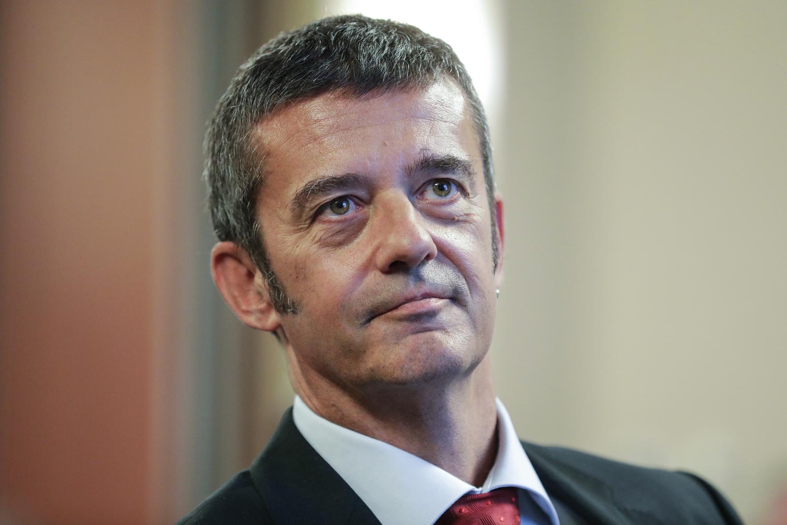 04.10.2021.,Zagreb, 14. sjednica Skupstine Hrvatske gospodarske komore na kojoj će se izvrsiti izbor predsjednika Hrvatske gospodarske komore za cetverogodisnje mandatno razdoblje. 
Svoj program predstaviti kandidati, Drazen Orescanin, Luka Burilovic i Marin Lovric.
Photo: Robert Anic/PIXSELL    Photo: Robert Anic/PIXSELL